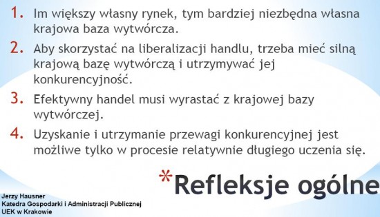 (źródło: Prezentacja prof. Jerzego Hausnera na debacie w pałacu prezydenckim