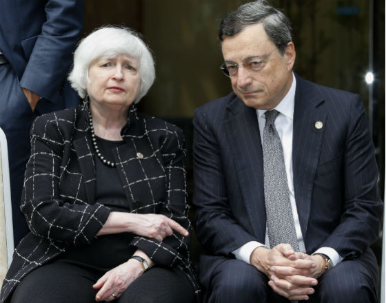 Janet Yellen broni pokryzysowych regulacji, Mario Draghi popiera wolny handel