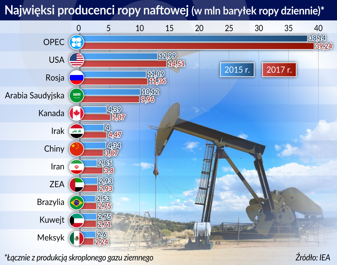 W tym roku można się spodziewać tylko umiarkowanego wzrostu cen ropy