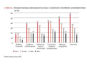 PIE: Duże firmy chcą inwestować w ludzi, małe w sprzęt