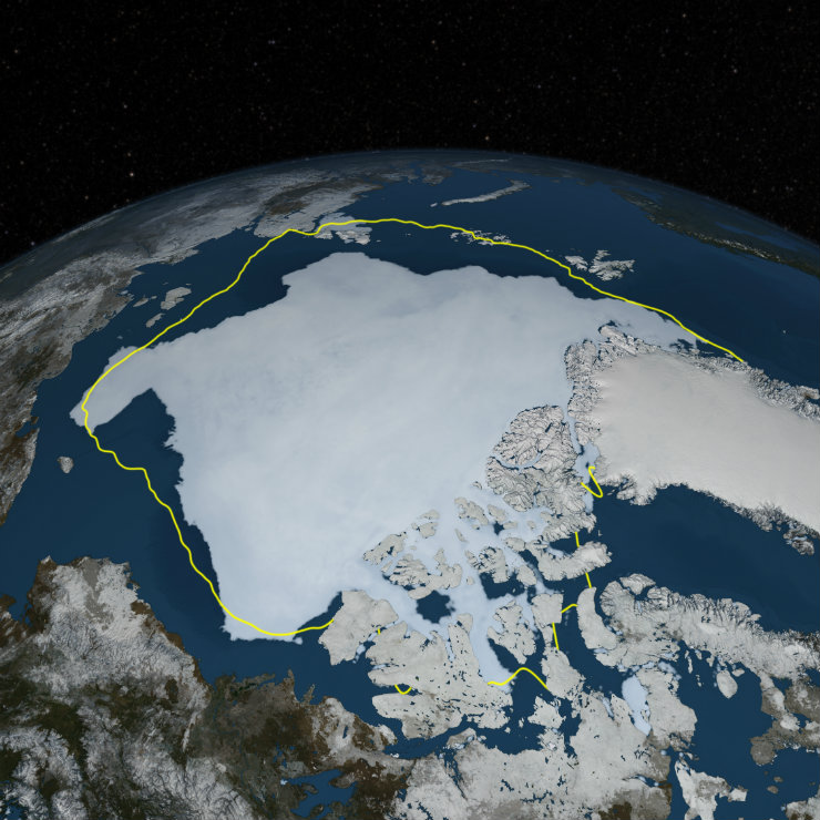 The Arctic ice doesn’t melt uniformly