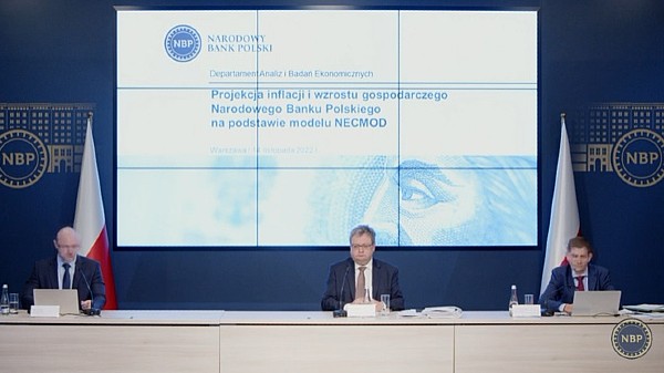 Transmisja konferencji: prezentacja projekcji inflacji i PKB z „Raportu o inflacji – marzec 2023”
