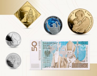 Papież Polak na monetach Narodowego Banku Polskiego