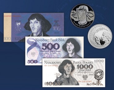 Mikołaj Kopernik na polskich znakach pieniężnych