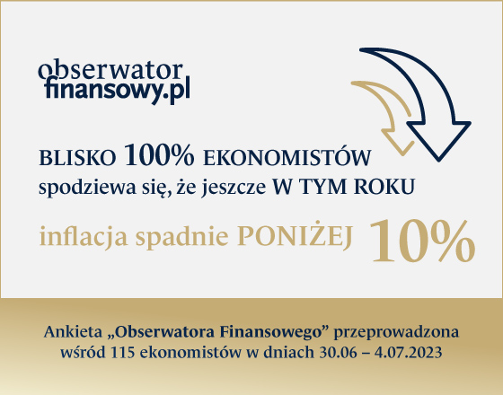 Blisko 100 proc. ekonomistów spodziewa się, że jeszcze w tym roku inflacja spadnie poniżej 10 proc.