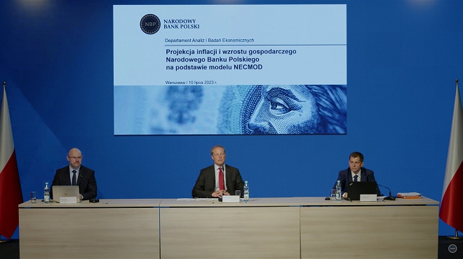 Transmisja konferencji: prezentacja projekcji inflacji i PKB z „Raportu o inflacji – lipiec 2023”
